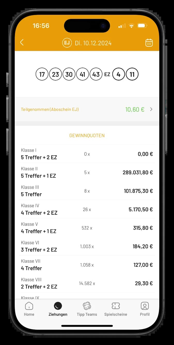 Lotto Scanner App Gewinnzahlen