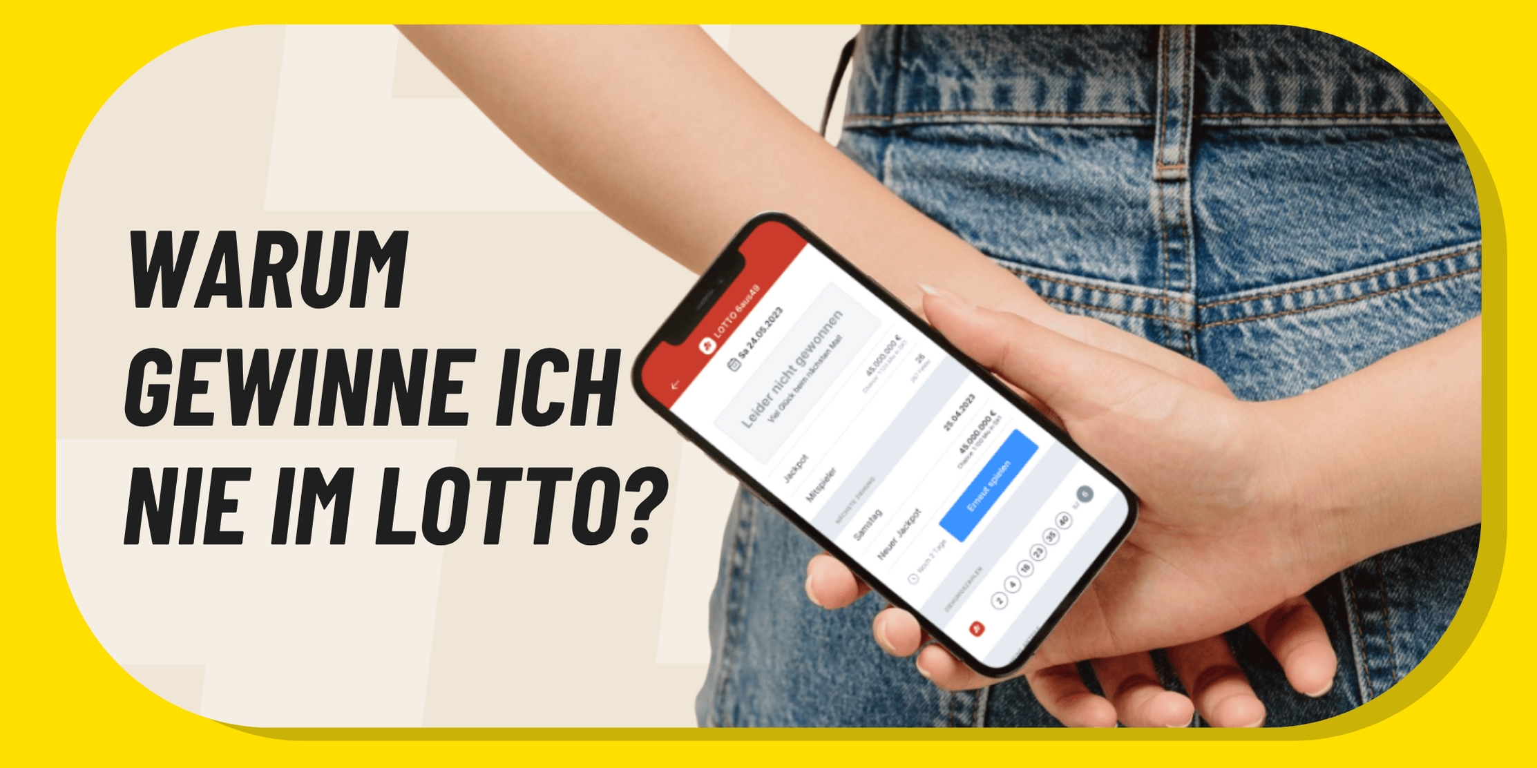Warum gewinne ich nie im Lotto?