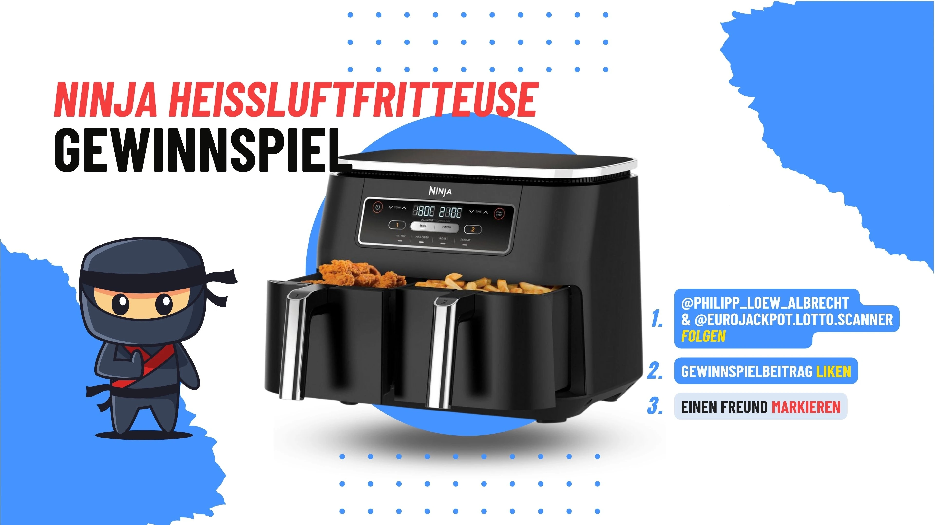 Teilnahmebedingungen Airfryer Gewinnspiel