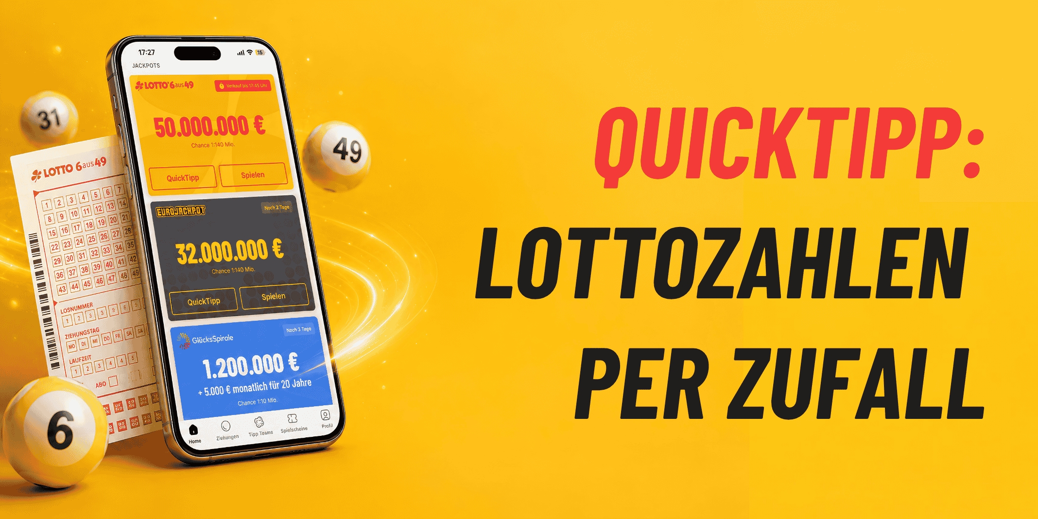 Quicktipp beim Lotto: So funktioniert der zufällige Tipp
