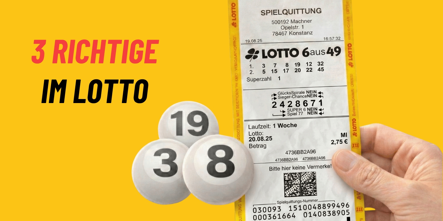 3 Richtige im Lotto – Lohnt sich das überhaupt?