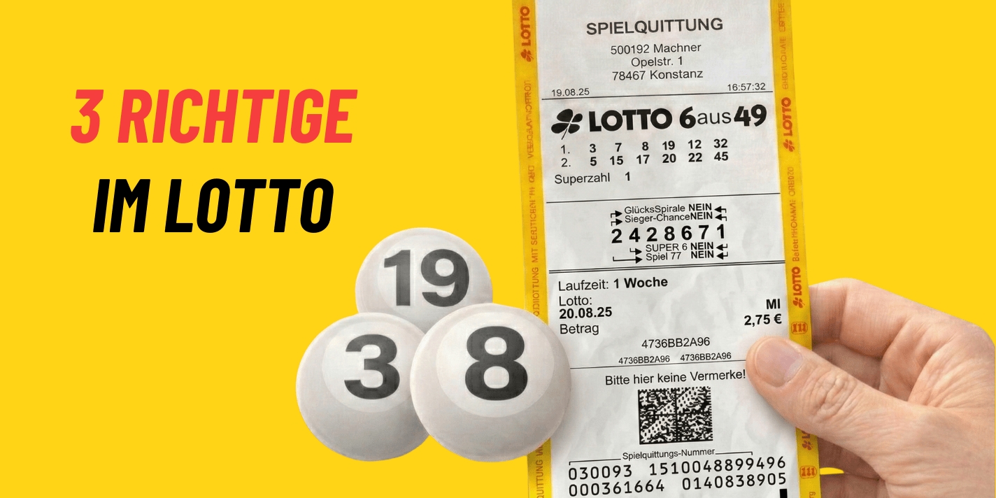 3 Richtige im Lotto – Lohnt sich das überhaupt?