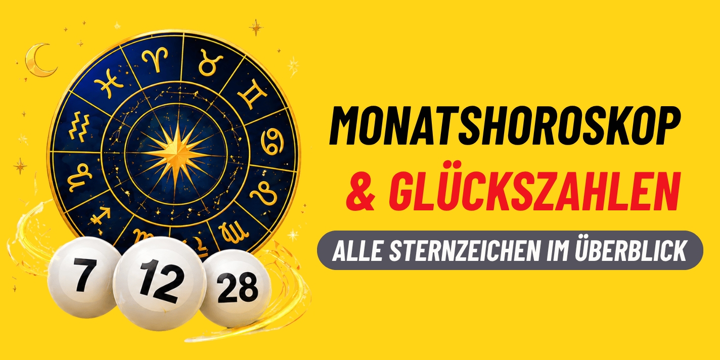 Monatshoroskop & Glückszahlen: Alle Sternzeichen im Überblick
