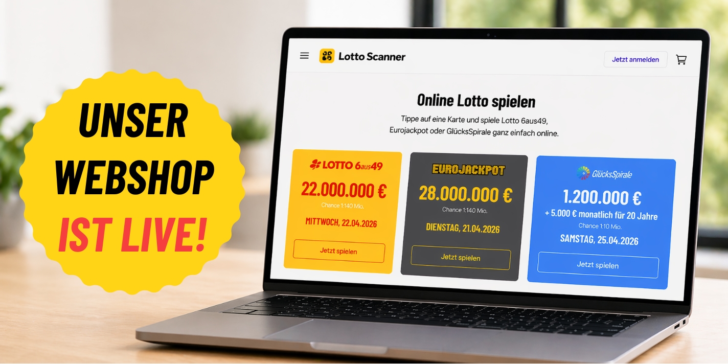 Neu bei Lotto Scanner: Unser Webshop ist live